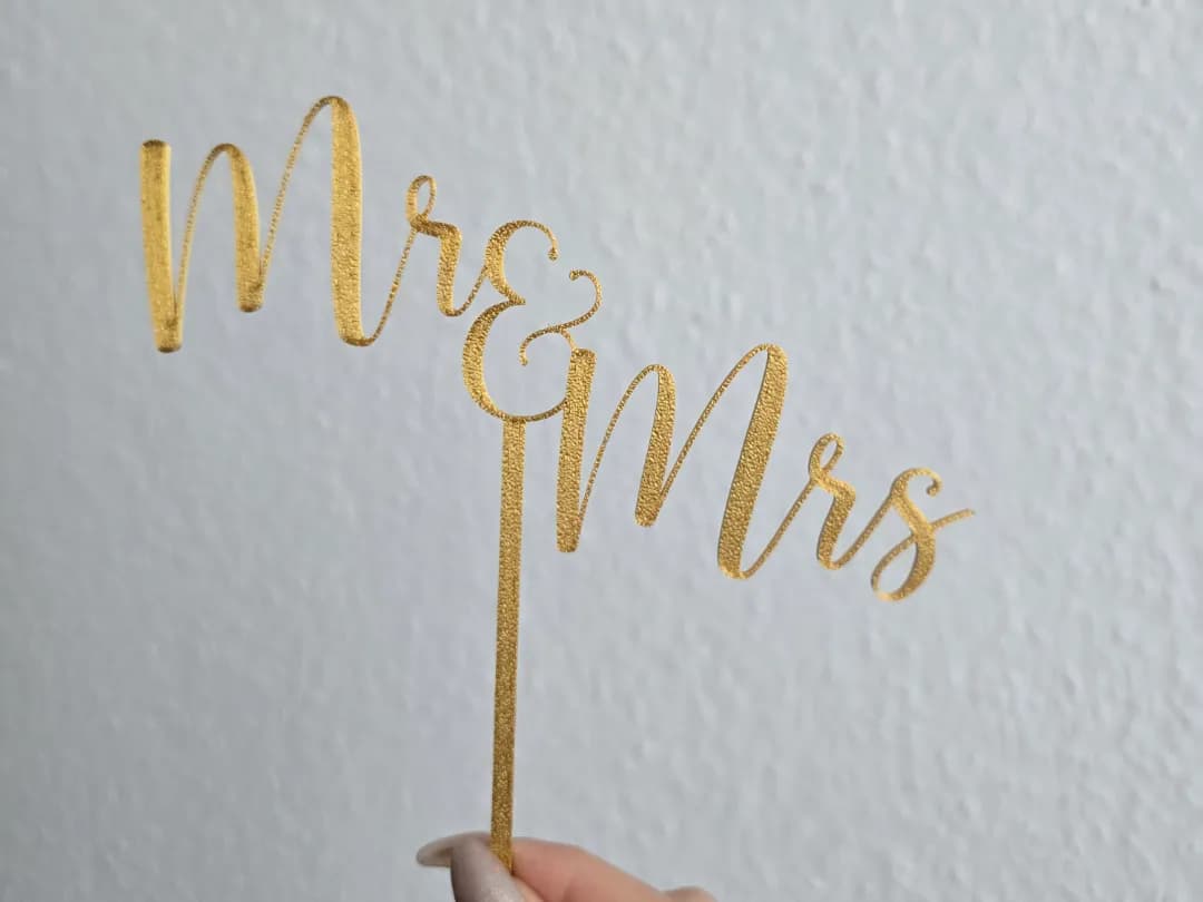Cake Topper Topo de Bolo Sr e Sra