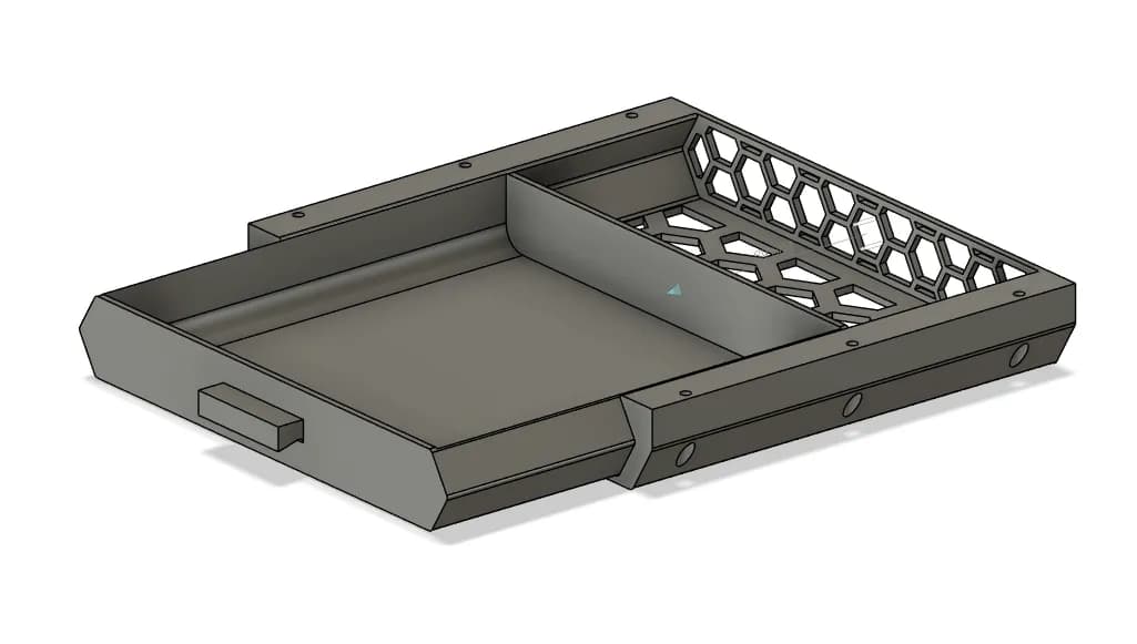 Gaveta sob a mesa