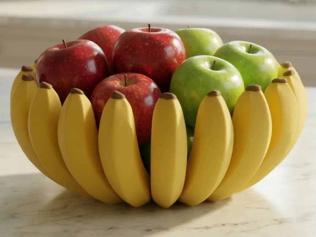 Tigela de Banana para Frutas