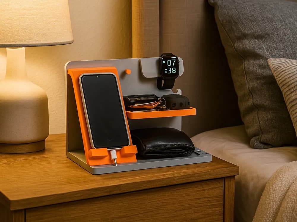 Organizador de Cabeceira (Apple/Samsung Watch)