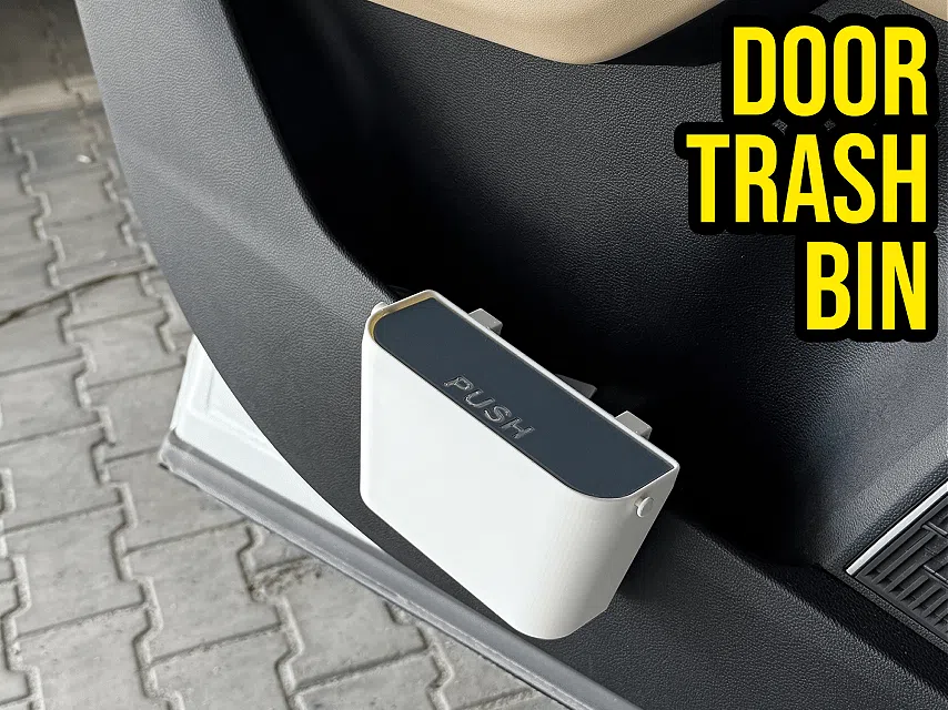 Lixeira de Bolso para Porta de Carro com Tampa