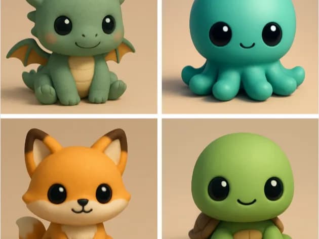 Animais Chibi Fofos