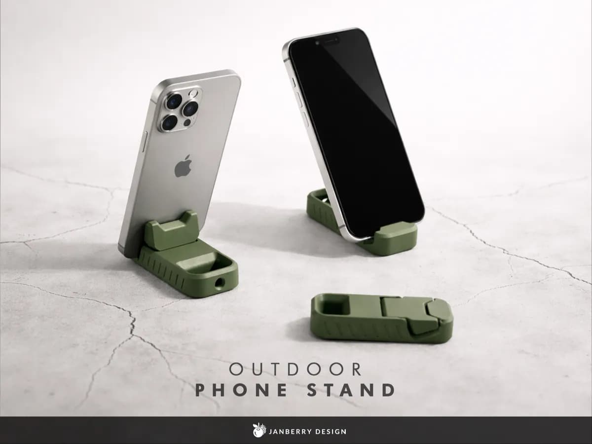 Outdoor Phone Stand - Compact and Durable