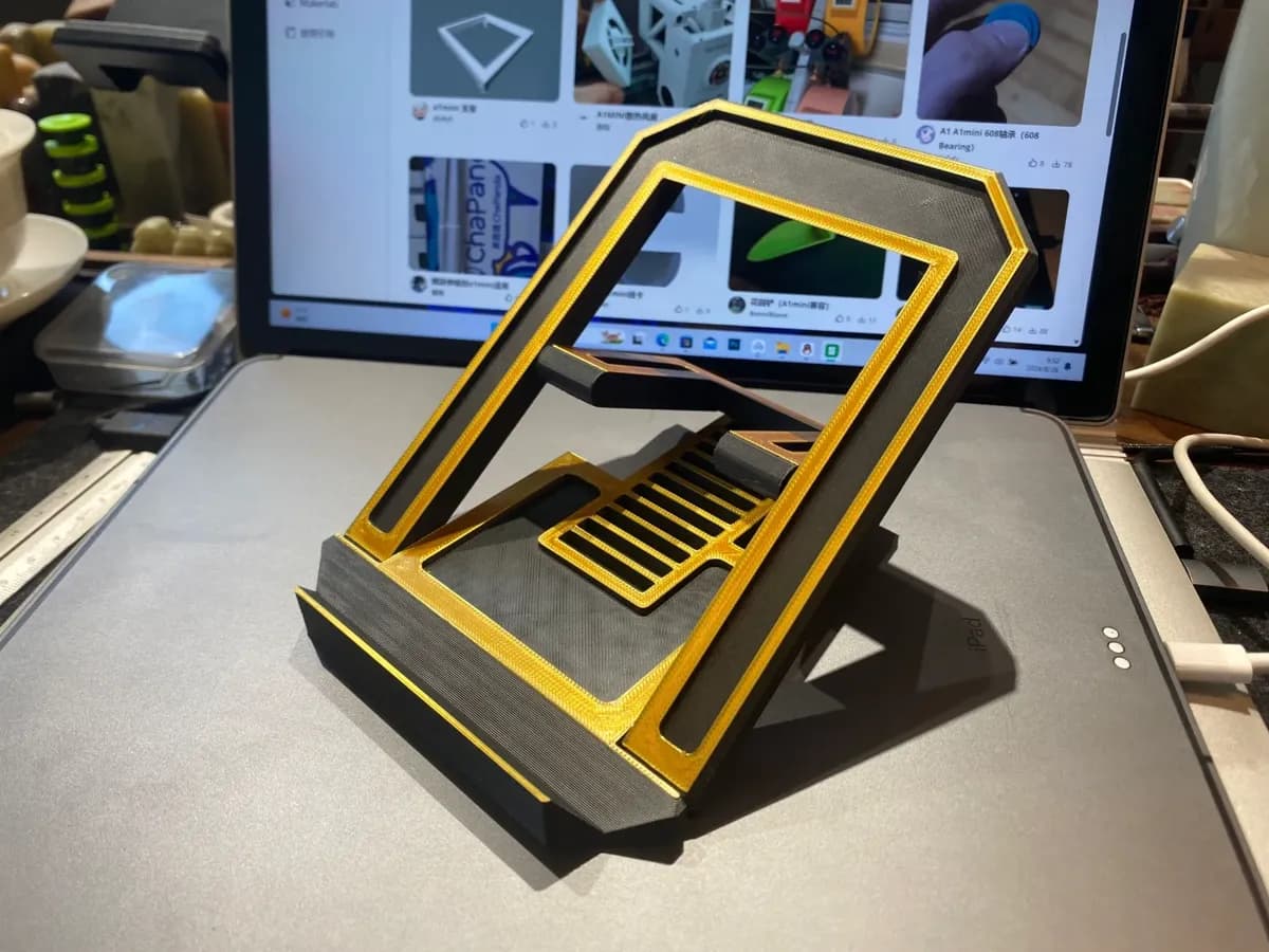 Print-in-Place Articulated Folding Tablet Stand, iPad Stand, Laptop Stand, Folding Stand