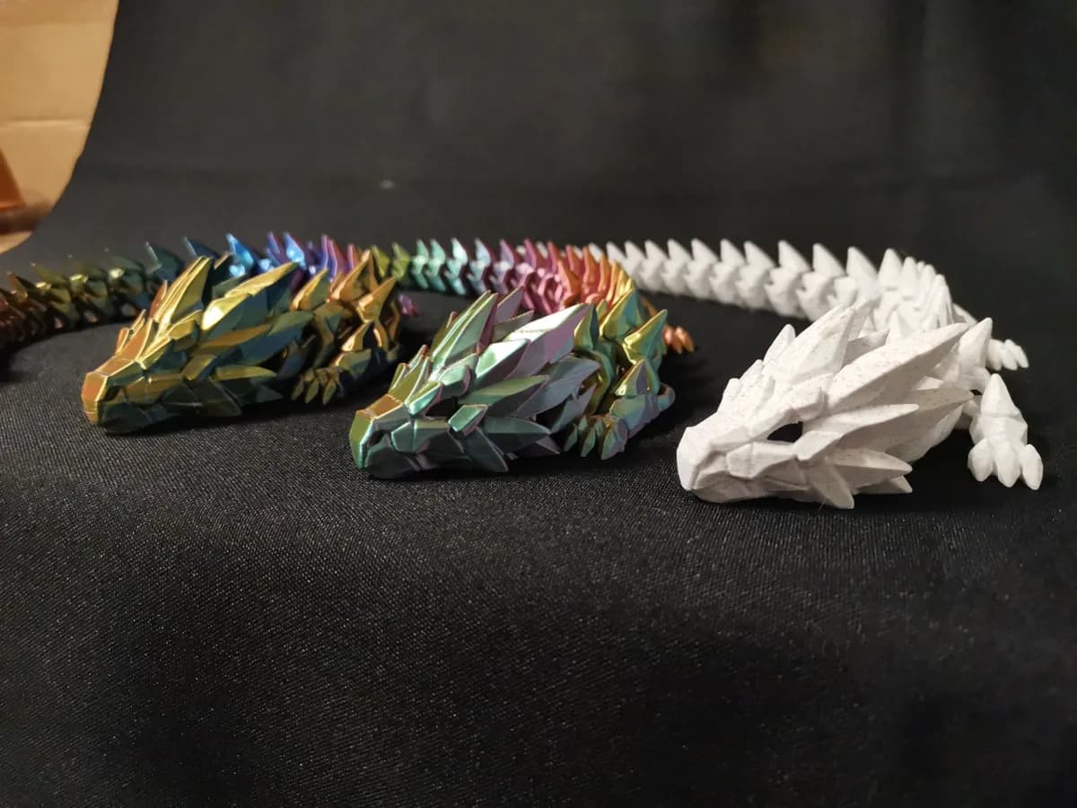 Articulated Crystal Spine Dragon