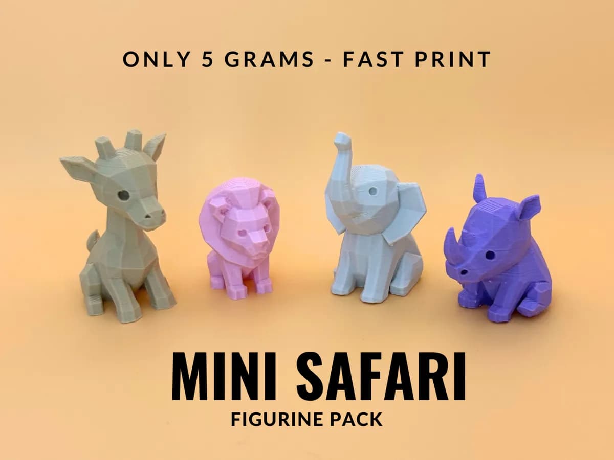 Cute Mini Figurine Pack - Safari Edition