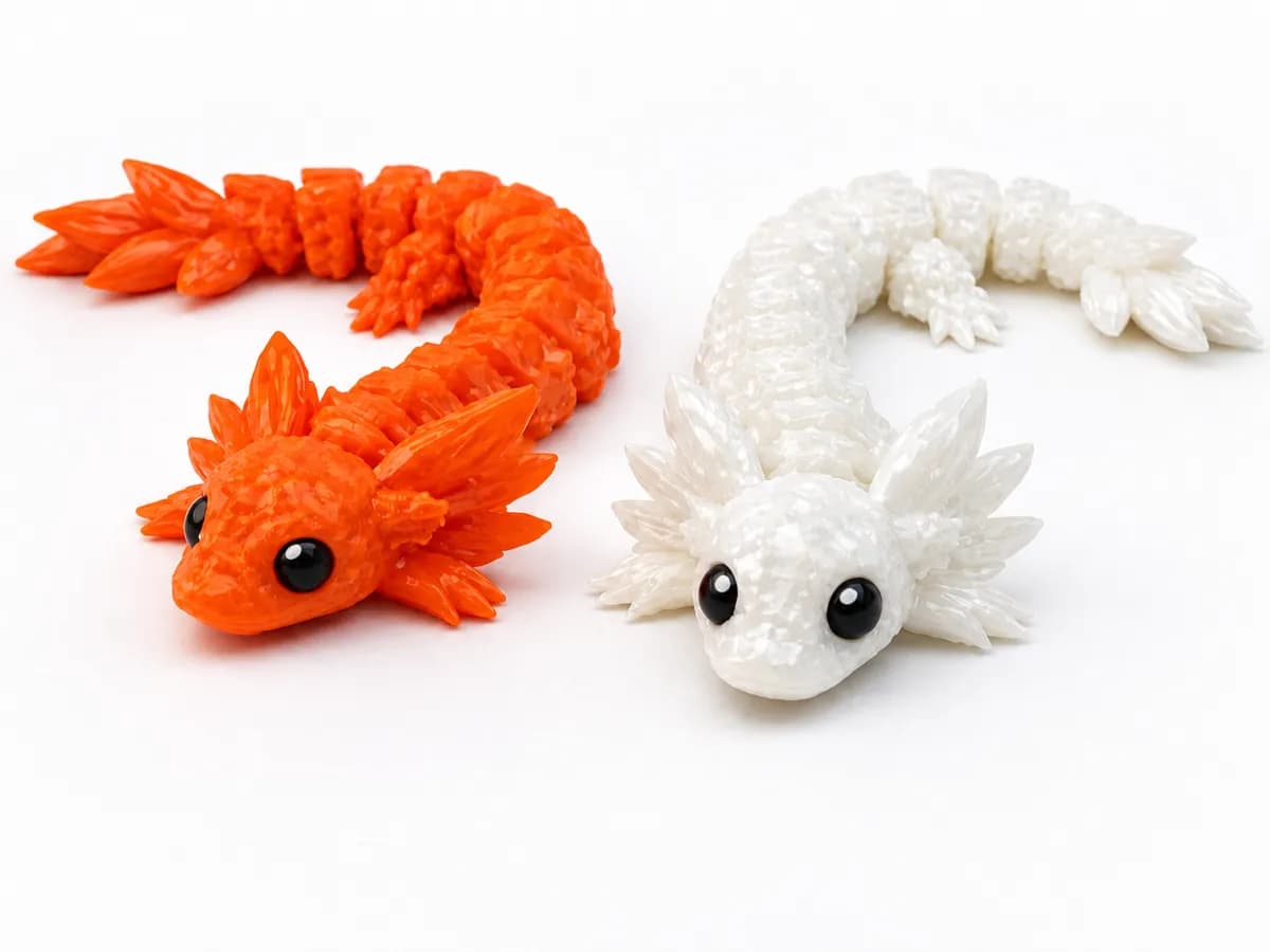 Cute Crystal Axolotl Flexi