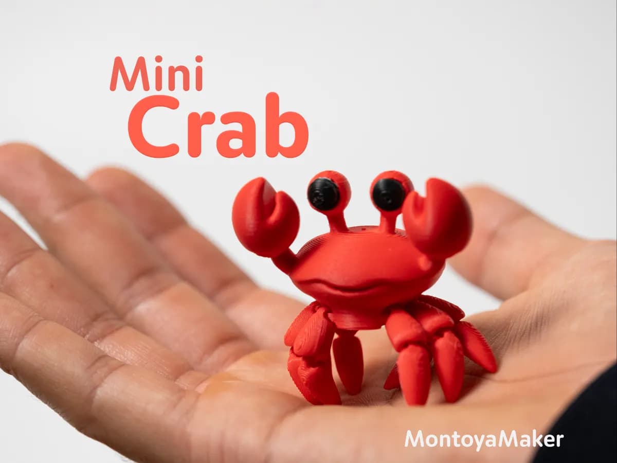 Mini Crab – Articulated & Keychain