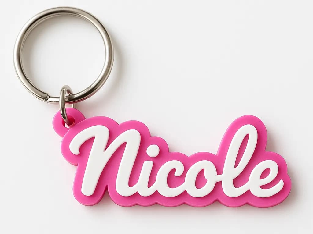 Customizable Parametric Name Keychain
