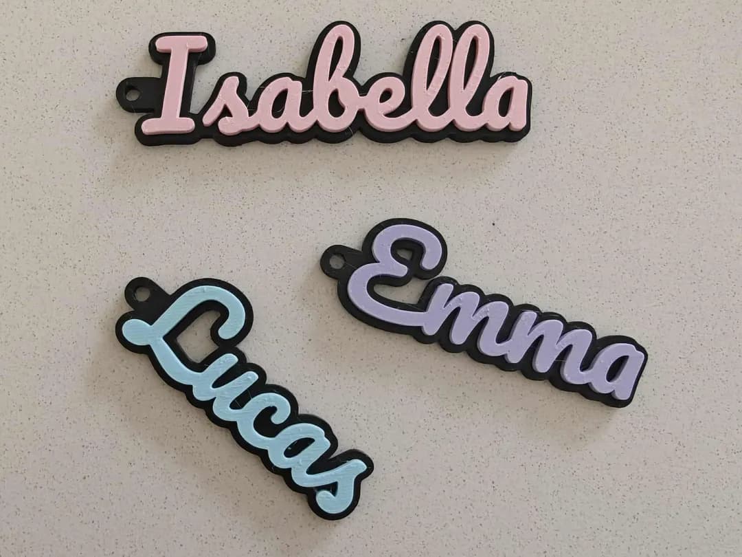 Customizable Name keychain