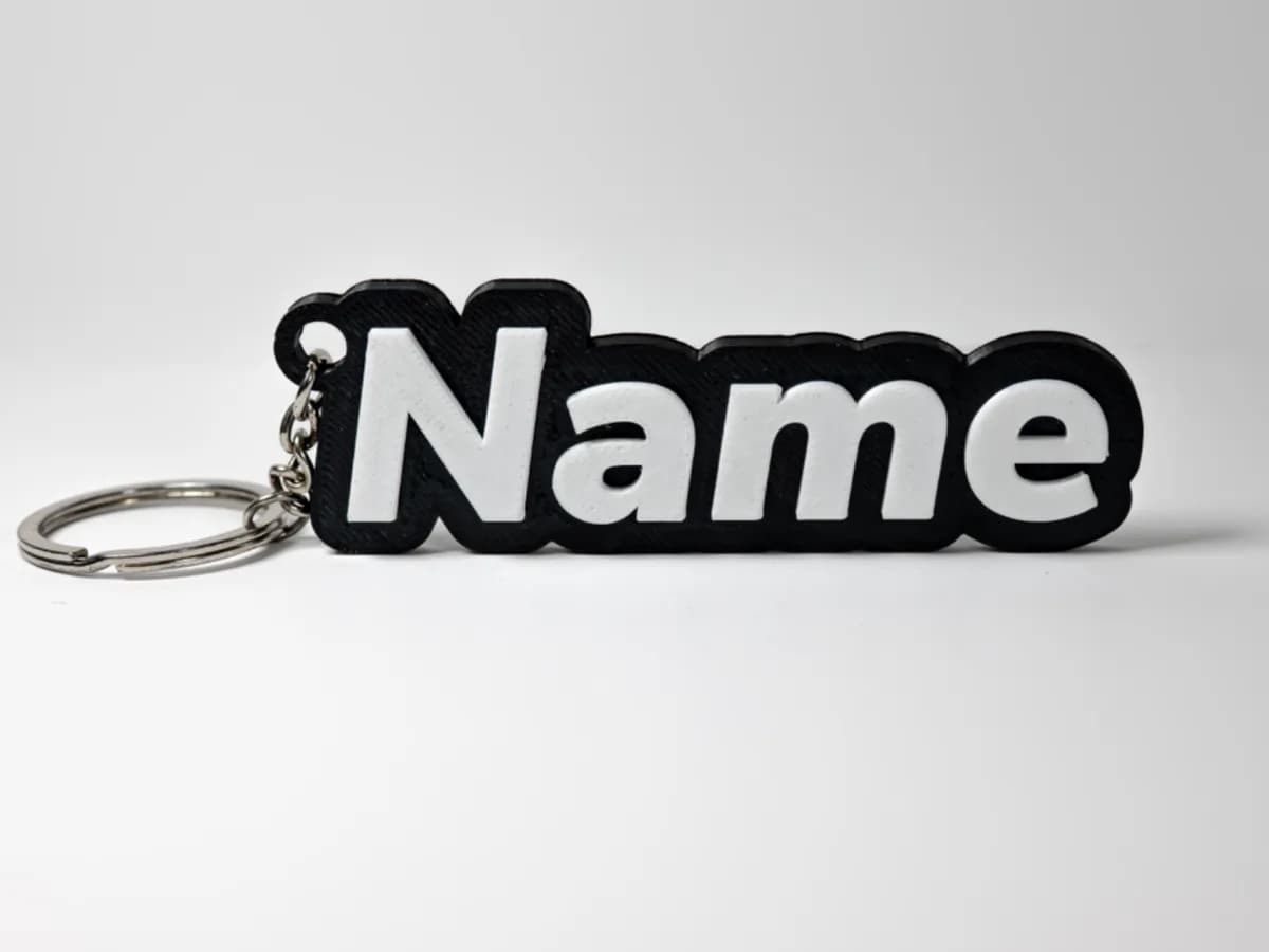 Parametric Customizable Name Keychain Creator