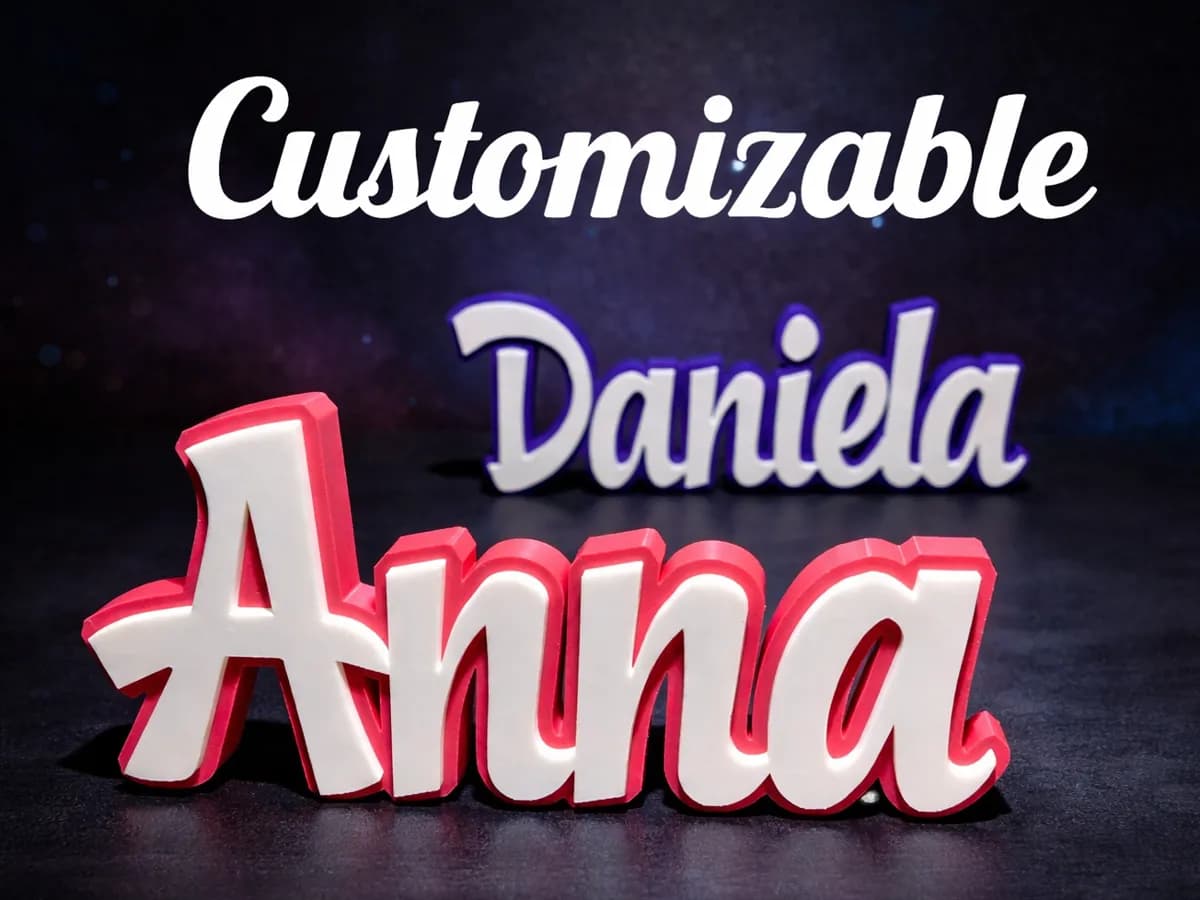 Script Font Italic Custom Name