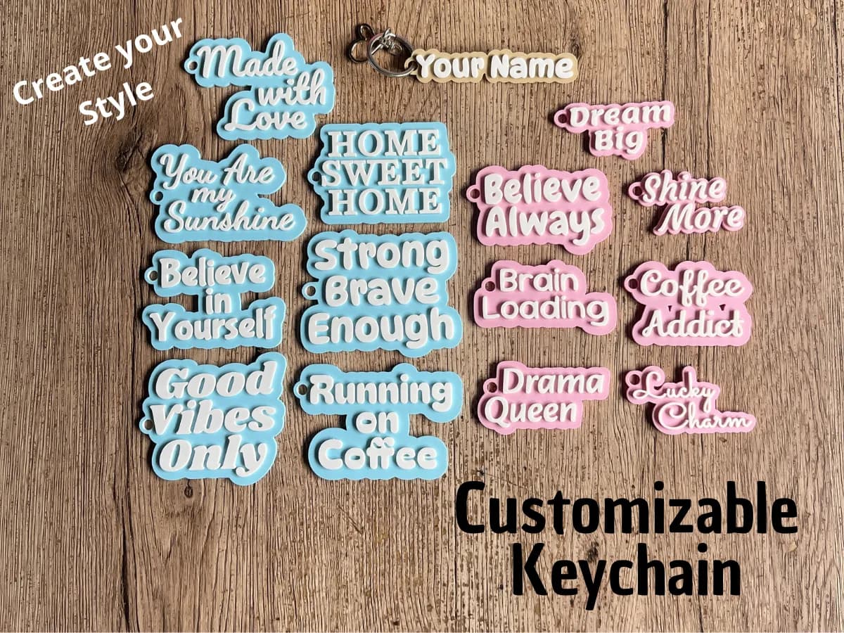Customizable Name Keychains