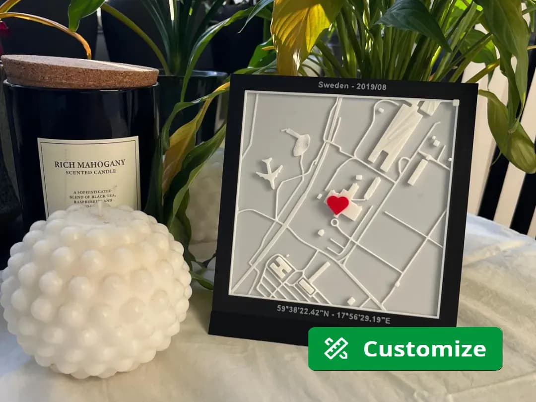 Map to my heart - Personalized 3D City map