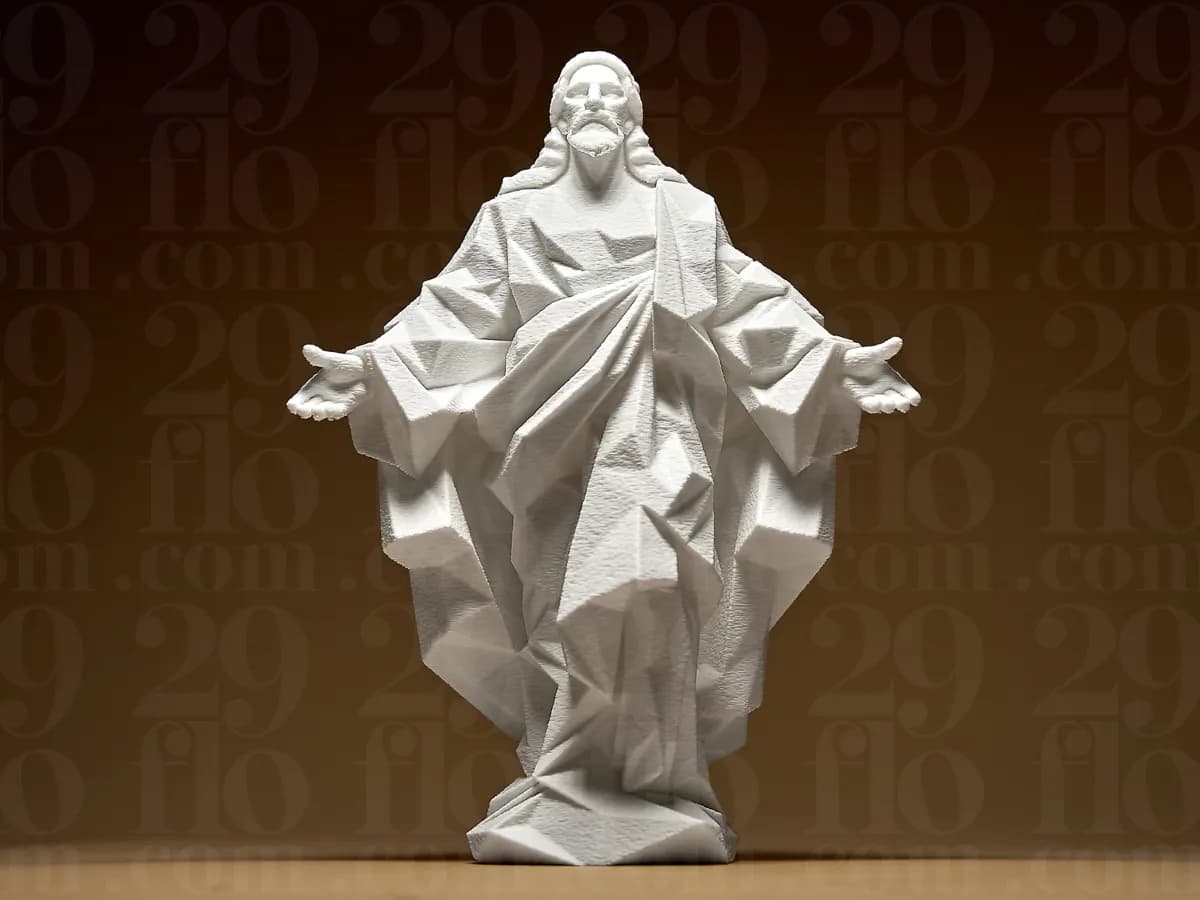 Geometric Jesus Statue