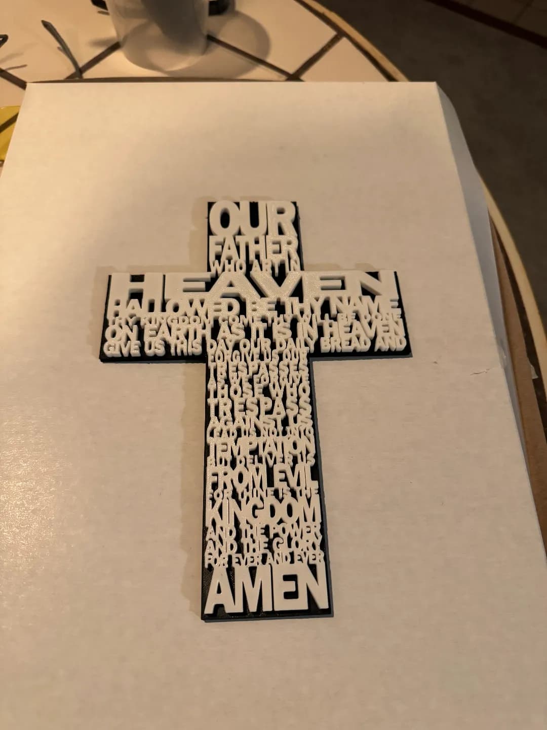 AMS Our Father Lords Prayer Cross