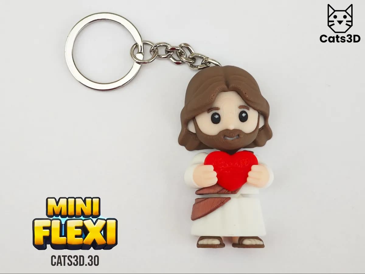 Jesus with Heart – Mini Flexi Articulated Figure