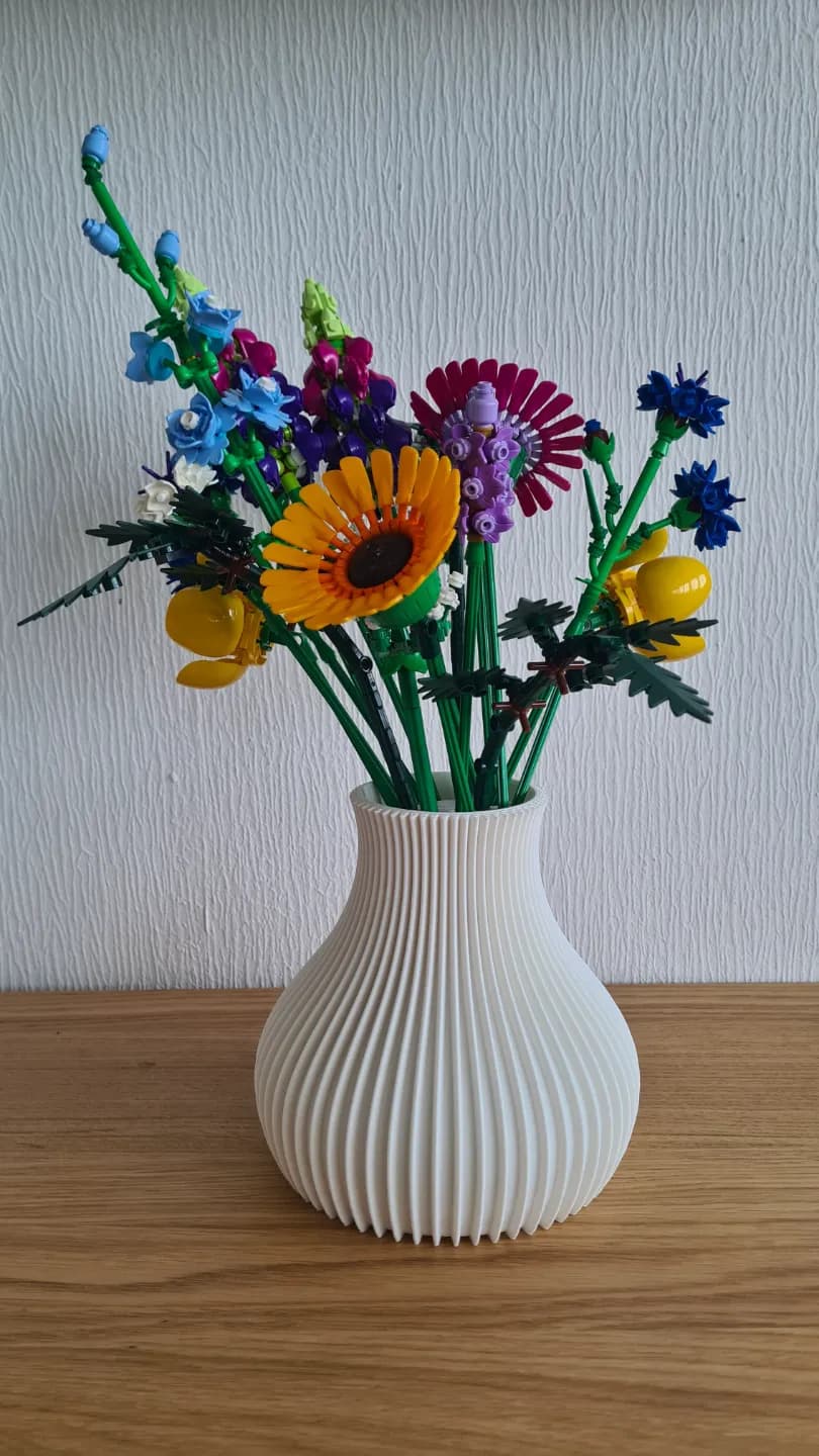 Vase for brick flowers