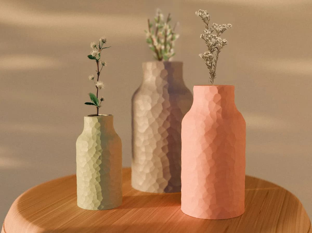 Faceted vase