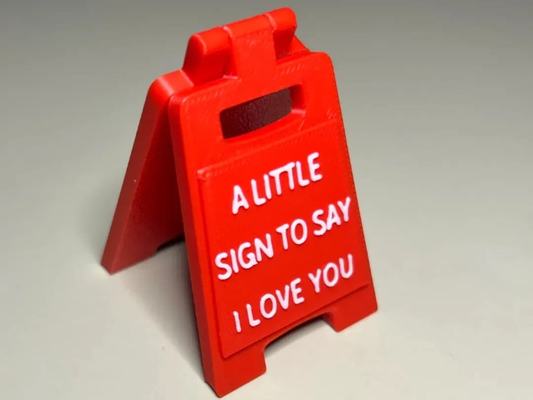 I Love You Miniature Sign