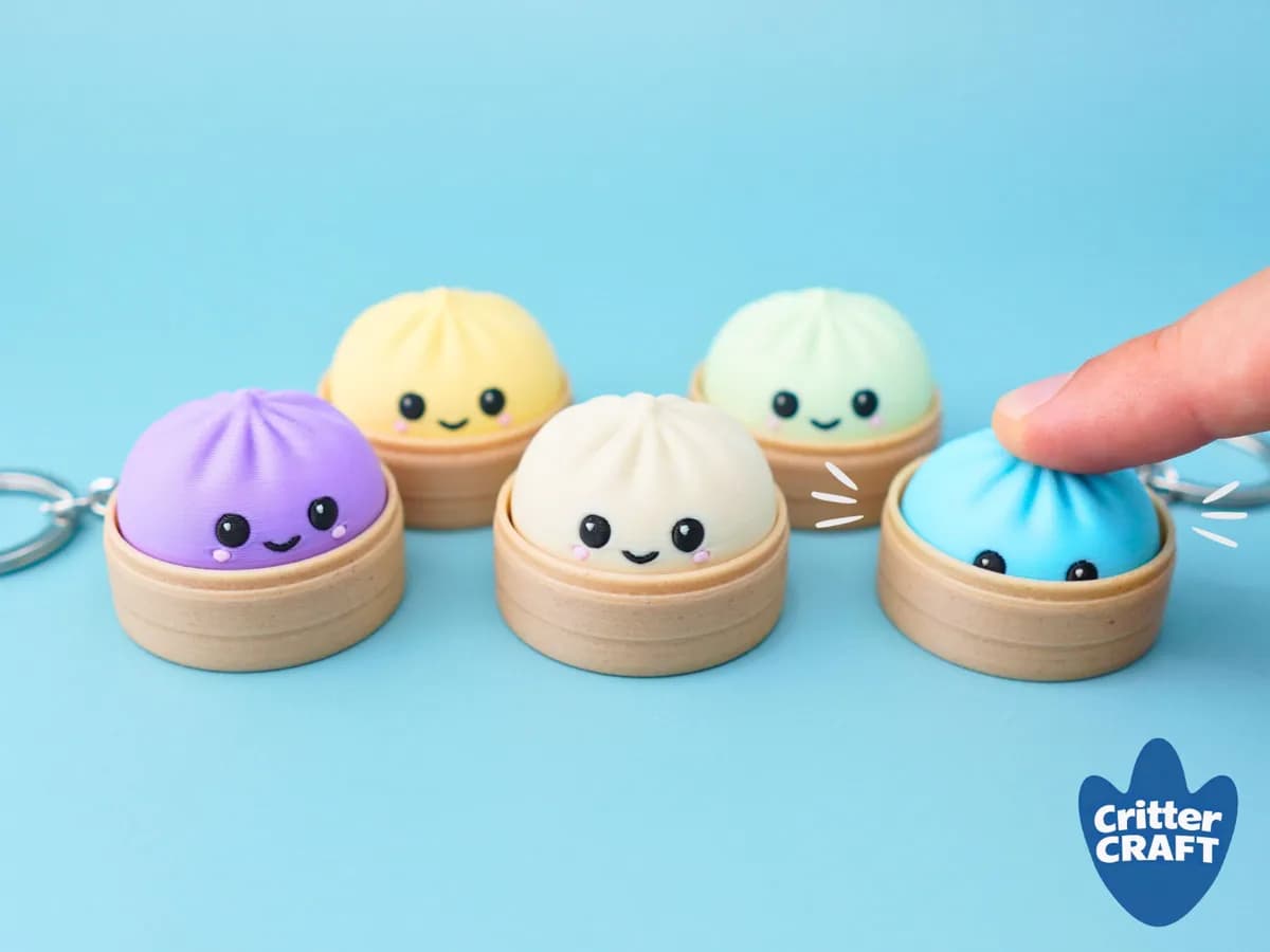 Mini Dumpling Clicker Fidget Toy