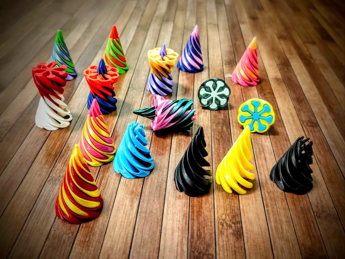 Mini Passthrough Vortex Spiral Fidget Cone