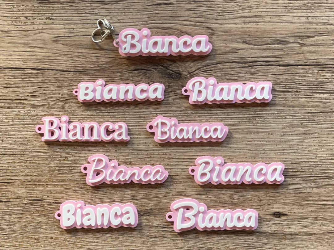 Customizable Name Keychain