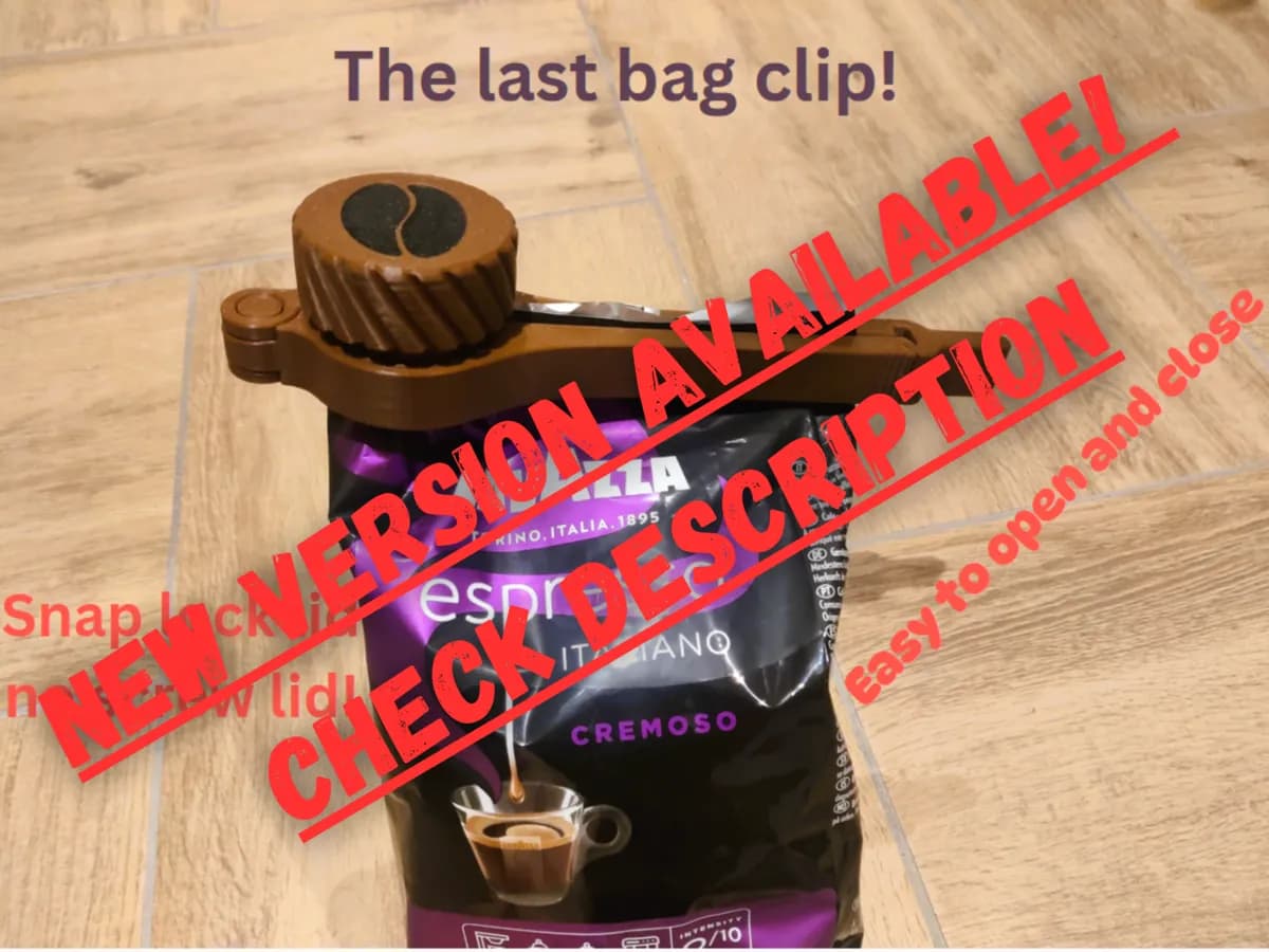 The final coffee bean bag clip for 1 kg *updated*