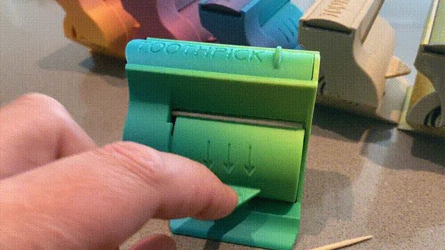 Toothpick Dispenser - Print in Place - No Supports