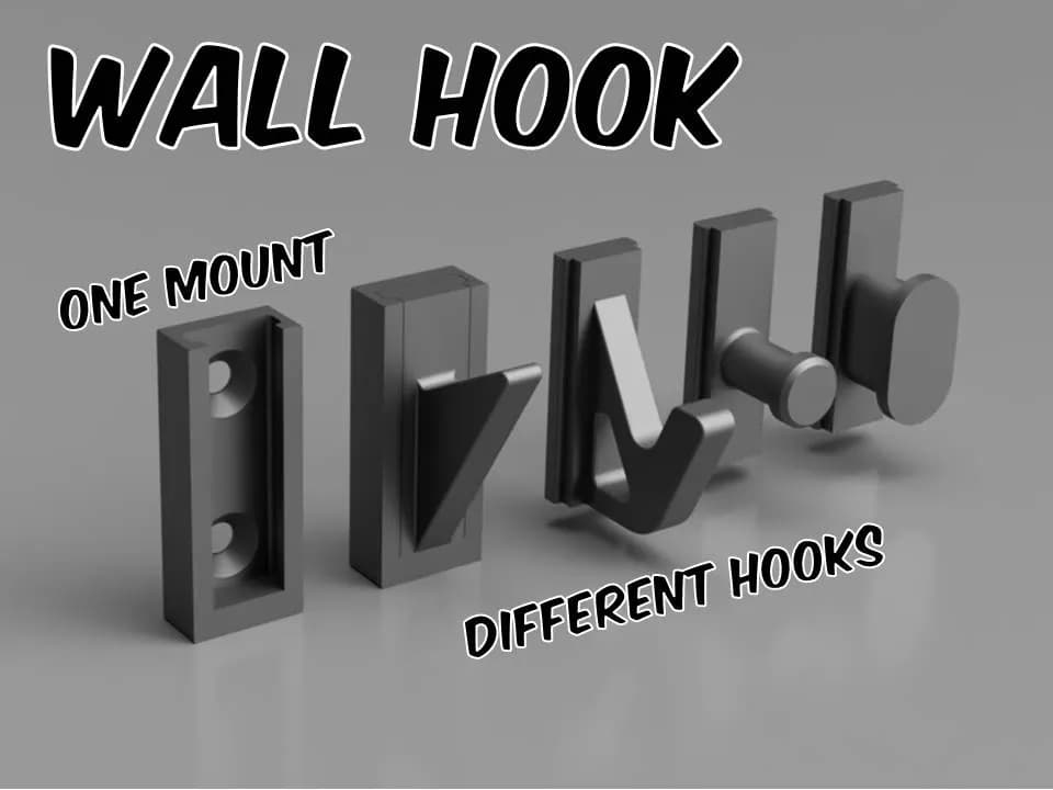 Wall Hook with one Mount