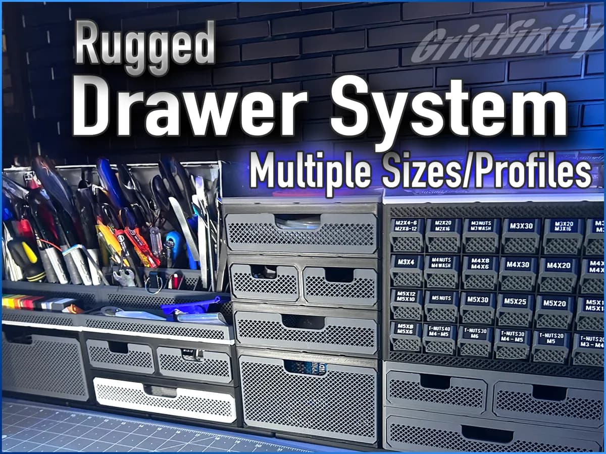Rugged Drawer System - Gridfinity Organizer