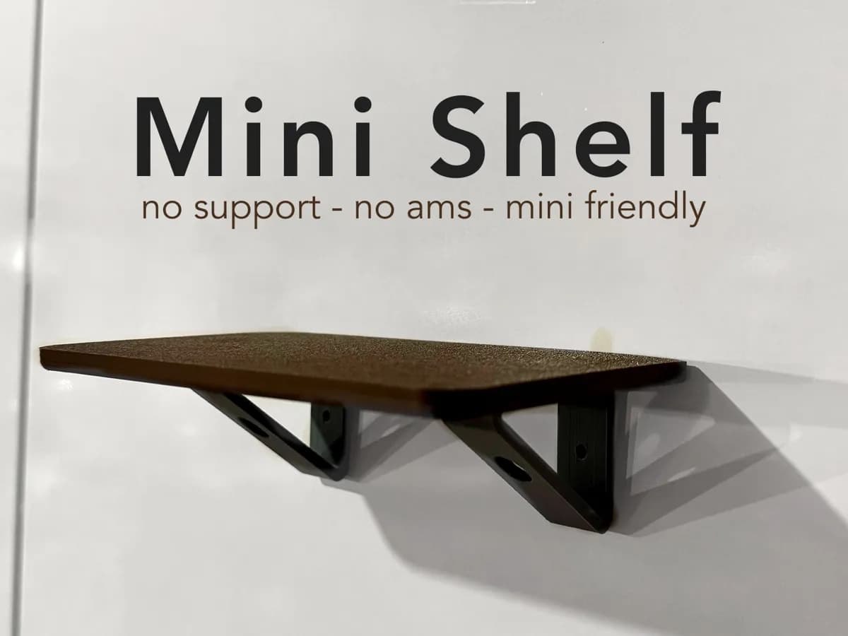 Mini Wall Shelf (no ams/no support/a1 mini)