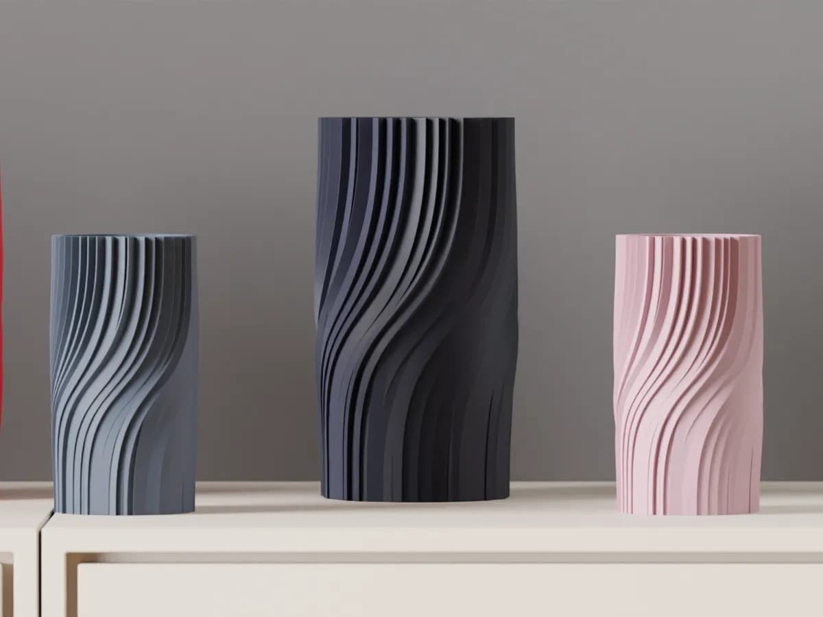Modern Vase. elegant twisted vase. Beautiful gift