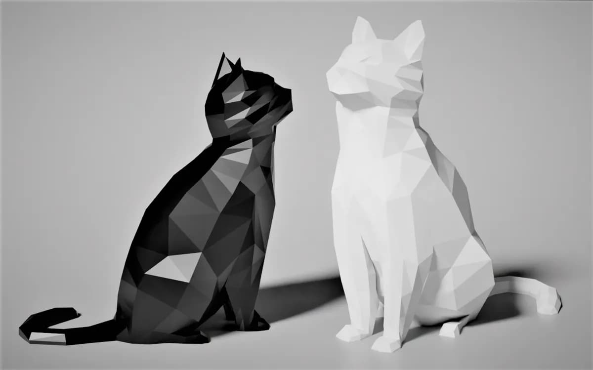 Low Poly Cat (No supports)