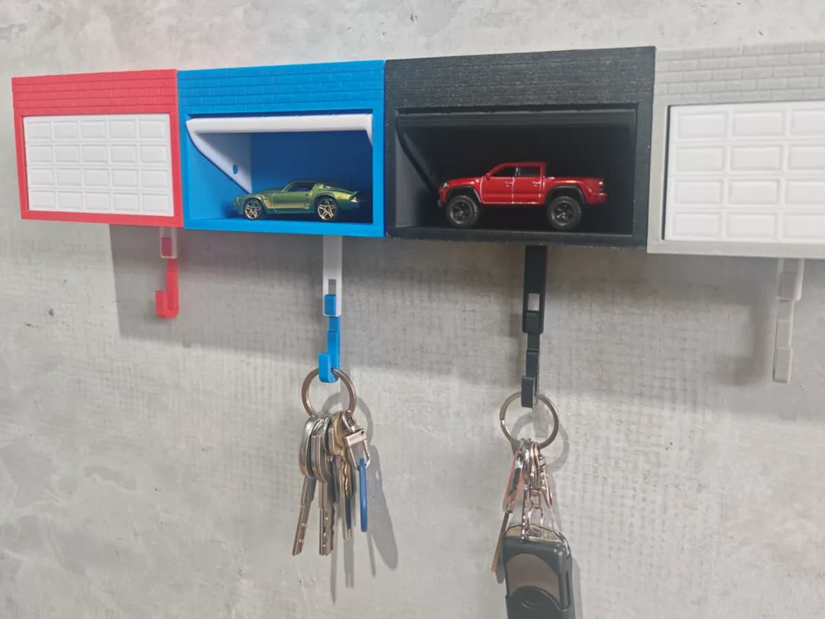 Porta-Chaves Garagem com Porta