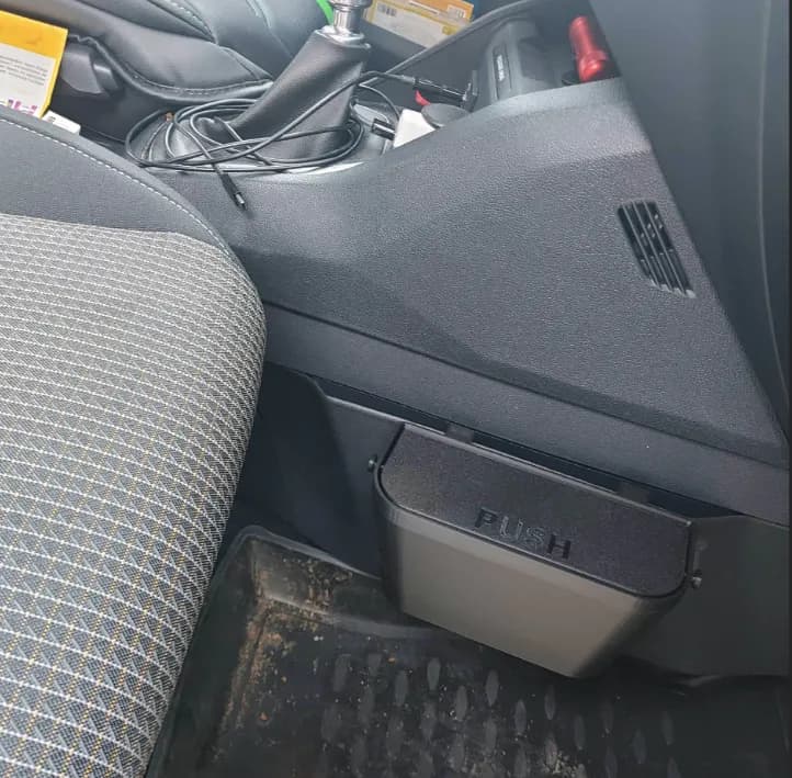 Lixeira de Bolso para Porta de Carro com Tampa