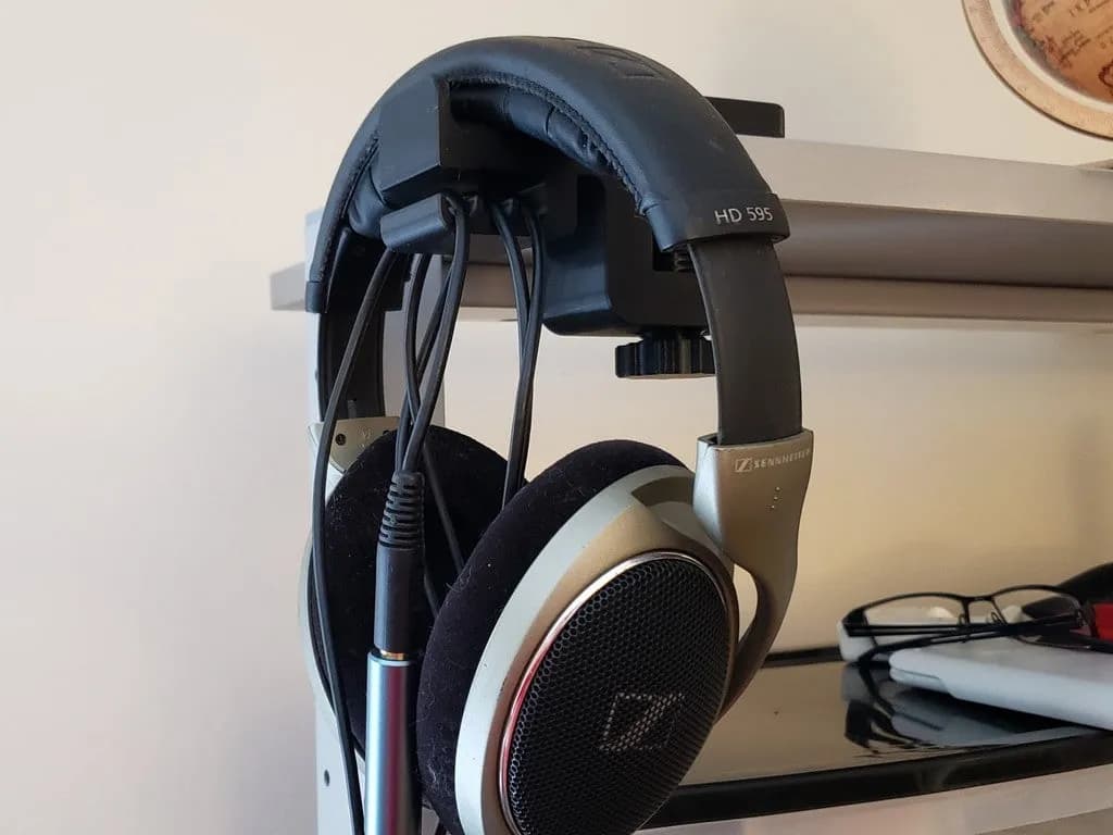 Suporte de Fone com Presilha de Mesa