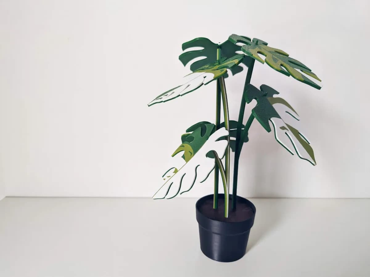 Porta-Copos Folha de Monstera