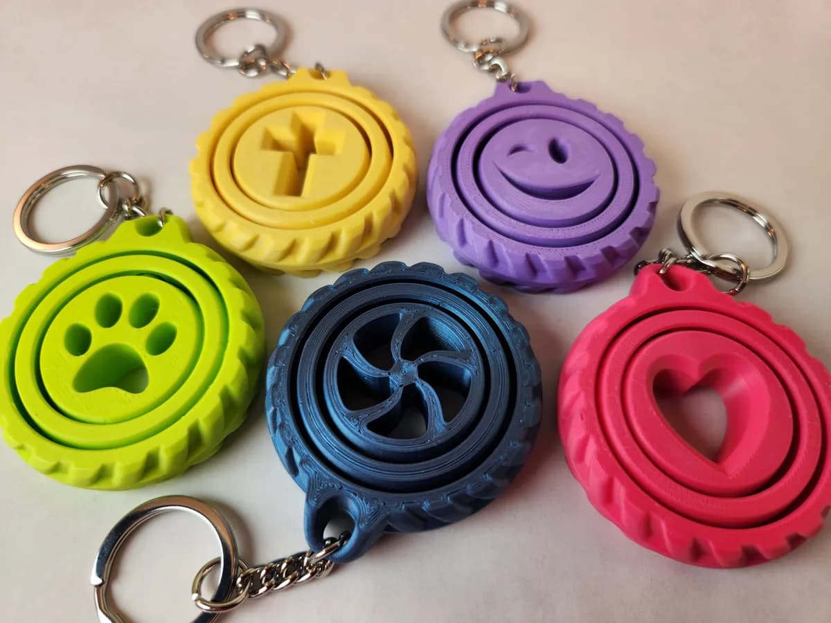 Chaveiro Spinner Giroscópico