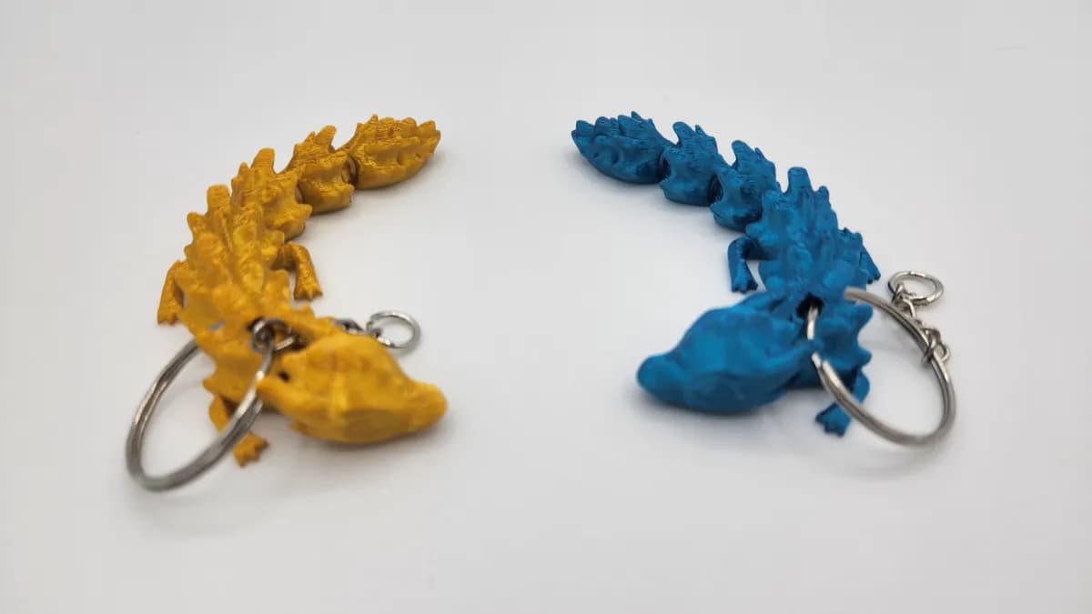 Chaveiro Dragão Flexível Fofo