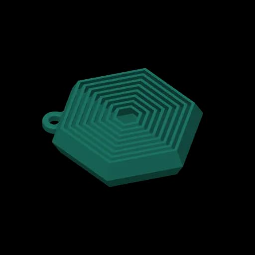 Chaveiro Fidget Hexágono