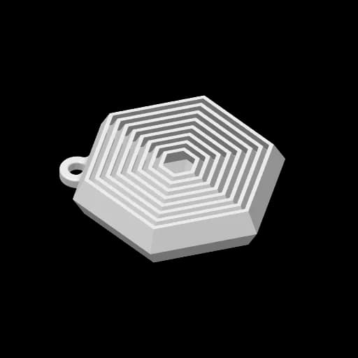 Chaveiro Fidget Hexágono