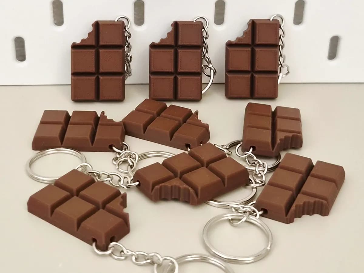 Chaveiro Barra de Chocolate Mordida