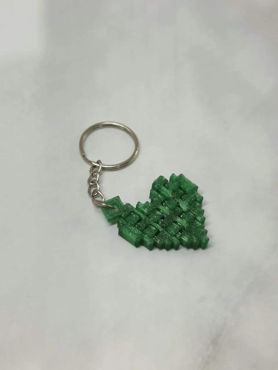 Chaveiro Coração Pixel Articulado