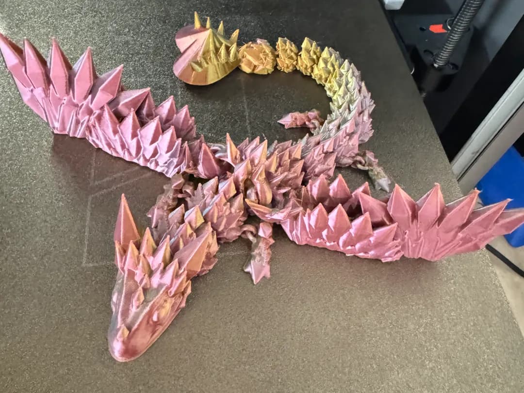 Baby Crystal Wing Dragon With Heart Tail V3