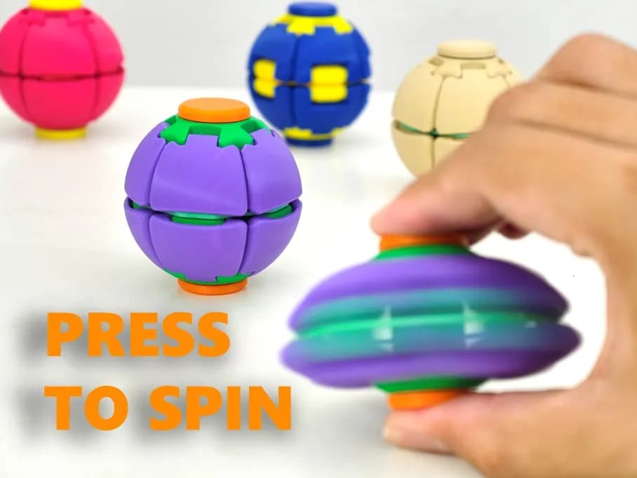 HelixCore – Press-to-Spin Squishy Ball
