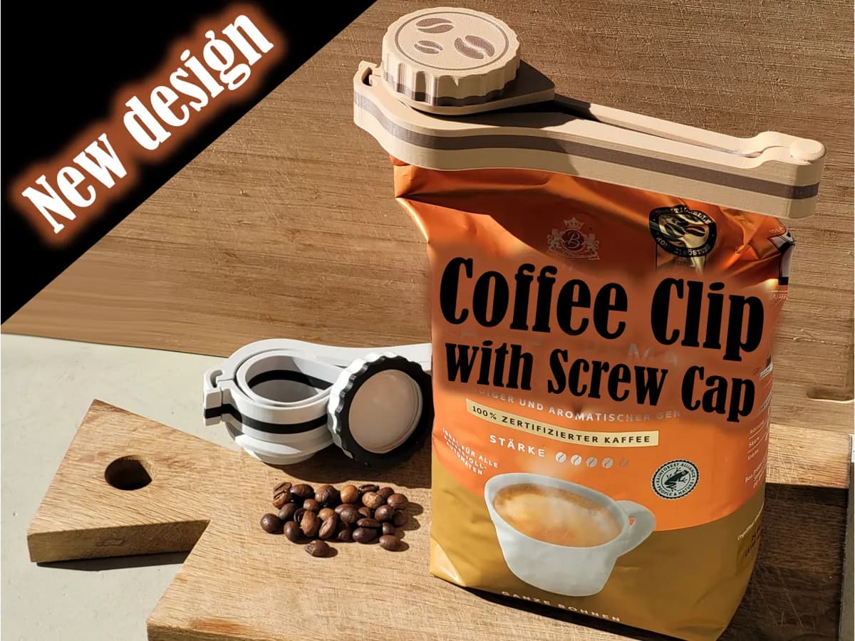 Coffee Clip with Screw Cap