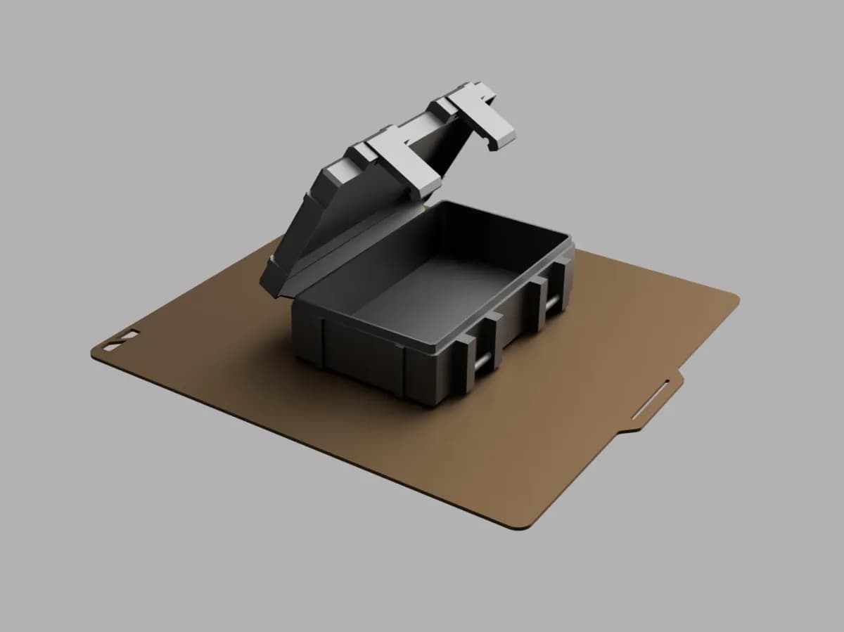 Large Rugged Print in Place Box / No hardware